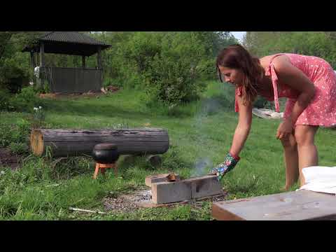 Village life Routines Cooking Pumpkin Soup on Fire