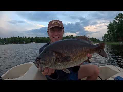 24 Hours at NorthWoods Cabin Big Walleyes Topwater Fishing