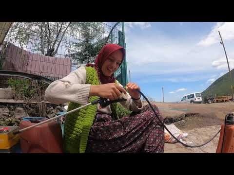 BABAM ÇANLARI TAMİR ETTİ İFTARA KEÇİ ETİNDEN GÜVEÇ YAPTIM