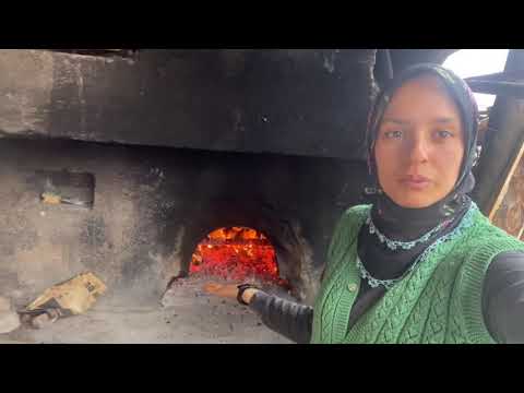 EKŞİ MAYALI PATATESLİ KÖY EKMEĞİ KAR YAĞDI EKMEK YAPTIK