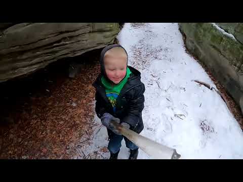 No Tent Winter Camping During Snow Storm Exploring Natural