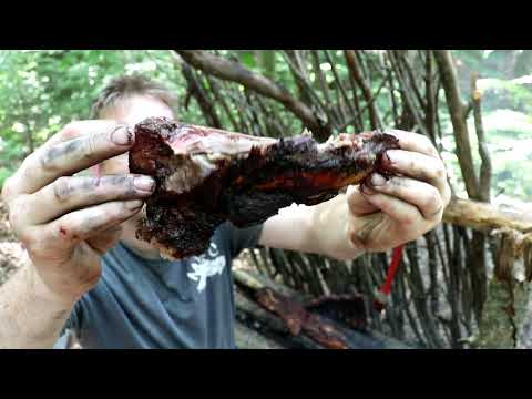 Primitive Cooking Building Smoker Cooking Meat Smoked Fish