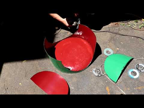 Make Camping Grill from 55 gal Drum Best Philly Cheese