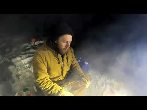 Extreme Winter Camping in Alaska 26C Backcountry Hot Tent