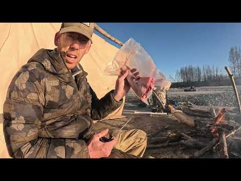 Rafting the Ice Flow Solo Bushcraft Camping in Alaska