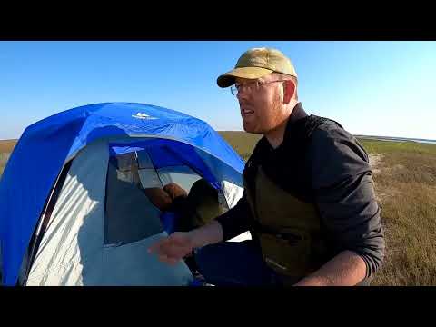 Camping on Abandoned Island Fishing Crabbing Coastal