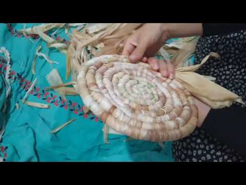 Köyde Yaşam Mısır Kabuğundan Sepet Yapımı DIY