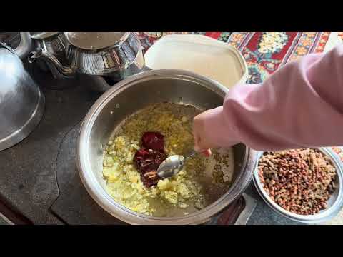 Odun Ateşinde Ispanaklı Gözleme Kurutulmuş Sebzelerden