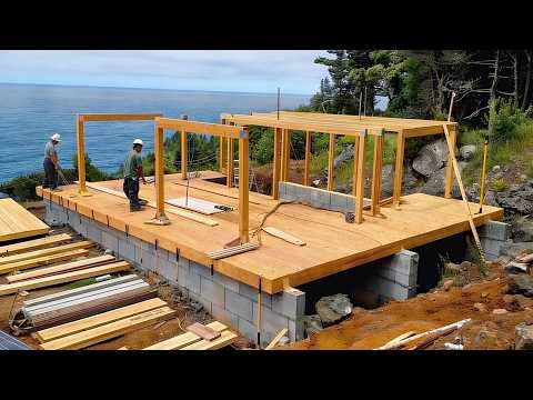 Man Builds Amazing CABIN by the Sea in Just 10 DAYS Start