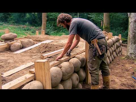 Man Builds Dugout CABIN in the Middle of the Forest Start