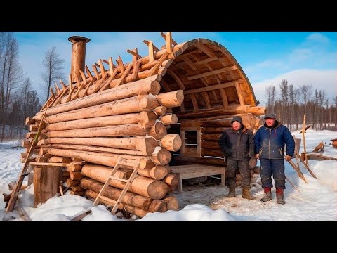 Two Brothers Build Amazing Log Cabin Off Grid From Scratch