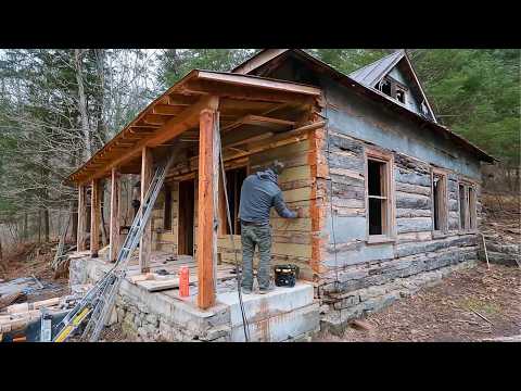 Man Renovates 100 Year Old CABIN in 2 YEARS Start to Finish