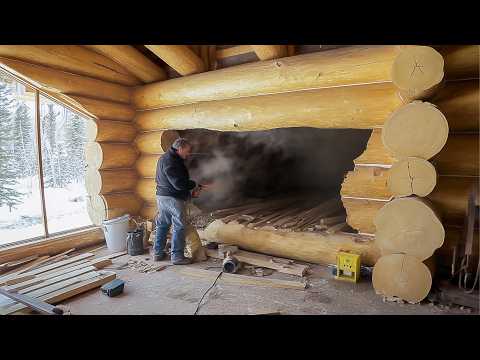 Family Builds 2 STORY LOG CABIN in the Forest in 3 YEARS