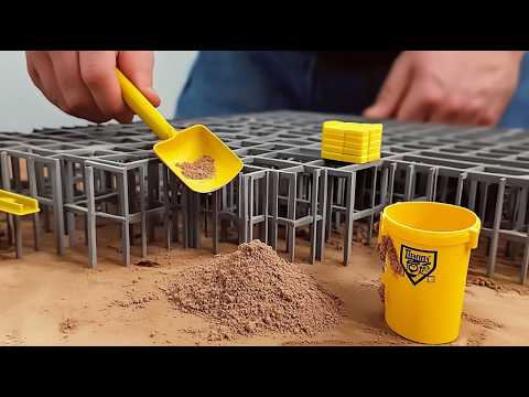 Man Builds 5 Floor Building With Mini Bricks Small Scale