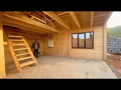 Man Builds DIY Two Story WOODEN VILLA in Just 30 days by