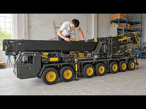 Man Builds Hydraulic RC Crane at Scale Start to Finish by