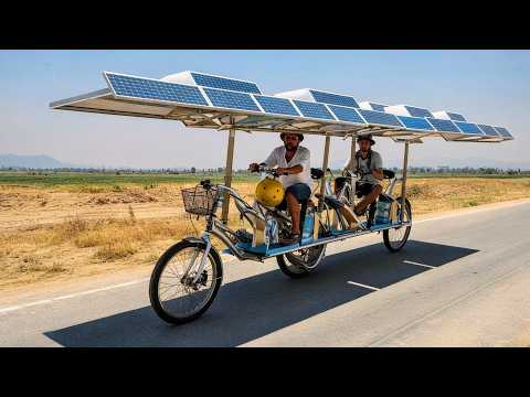 Man Builds 7 Seater Bike Bus Powered by Solar Energy by