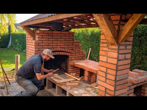 Building Amazing DIY Backyard Deck with BBQ Grill Step by