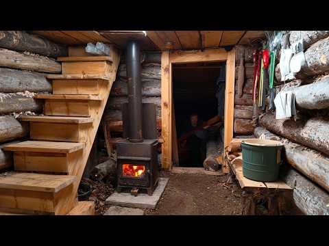 Man Builds SECRET UNDERGROUND CABIN in the Forest Start to