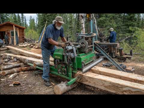 Man Builds DIY SHED Using ONLY Trees in the Wild Start to