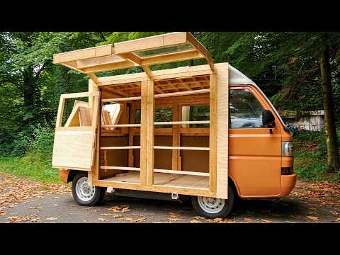 Man Builds Amazing DIY Camping Caravan On Mini Truck by
