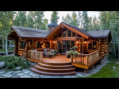 Dad Spends 2 Years Building LOG HOUSE for Family of 7 Start