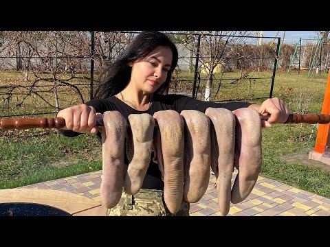 Lyulya Kebab made of Huge Beef Tongues cooked in a Tandoor