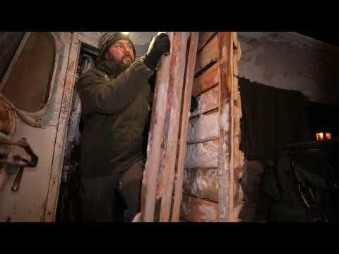 Alone in a Blizzard Restoring an Abandoned Bus into a Warm