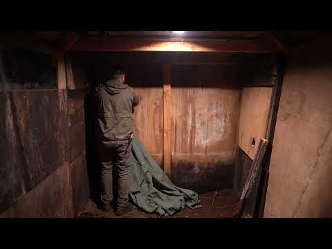 Rainstorm Refuge Night in a Log Cabin Off Grid