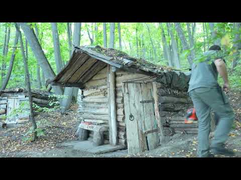 He Returned to the Riverside Log Cabin He Built 5 Years Ago