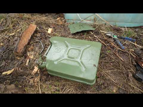 Turning an Abandoned Bus into a Cozy Shelter DIY Sink Fire