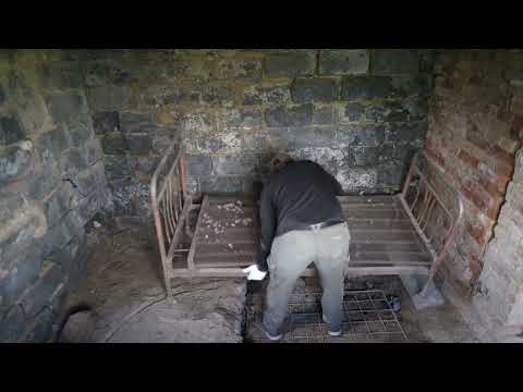 The man cleaned up the abandoned house and spent the night