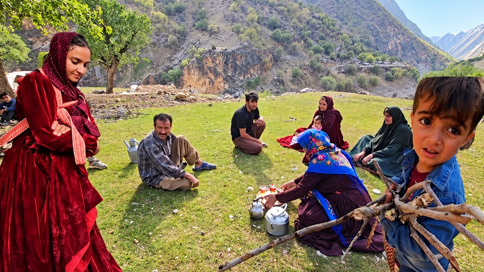 In the heart of the mountains daily life of nomads and the
