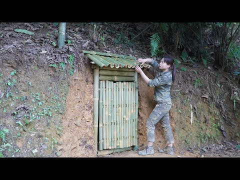 Build an underground survival shelter survival alone