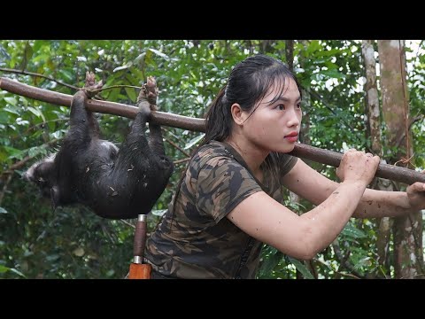 200 days of survival in the wild skills in trapping wild