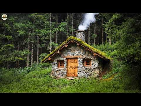 Building a Stone House in the Forest An Incredible Survival