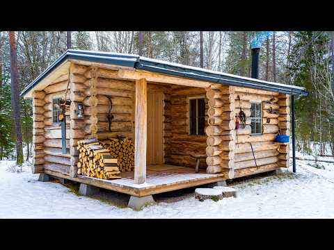 Watch Them Build an Incredible Survival Cabin in the