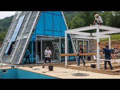 The Full Process of Building a Luxury Home with Wood and