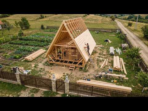 Building My Own A Frame Cabin in the Garden