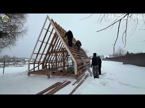 Young Team Builds an A Frame House With No Experience