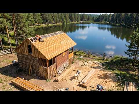 Just an Axe and Saw Built This Lake Cabin