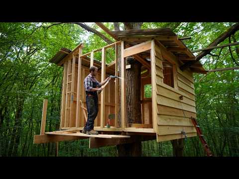 He Built a Treehouse Meters High to Avoid Wild Animals