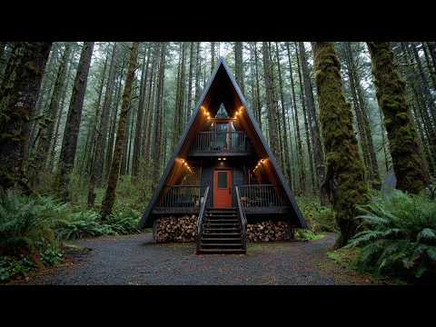 A Hermit Builds a Massive A Frame House Alone in the