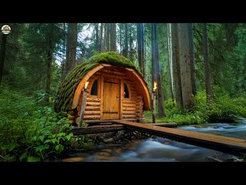 Building a One of a Kind Dome House by the Stream Using