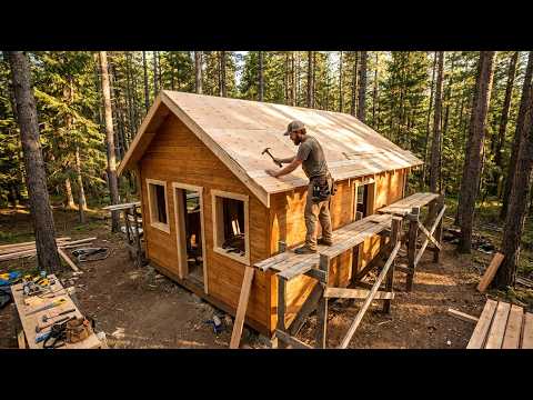 Days Challenge Building a Small Cabin in Harsh Weather