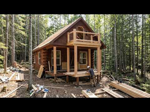 A Small Wooden House in the Forest with a Fully Usable Attic