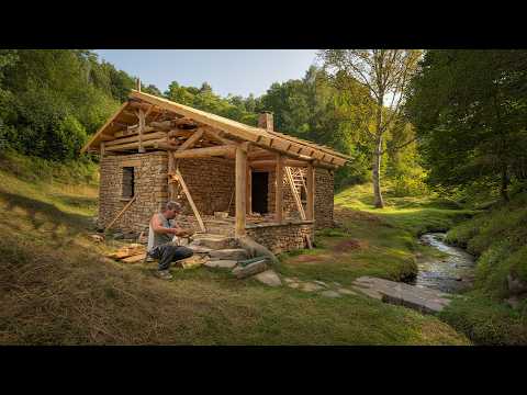 No Tools No Cement Building a Survival House from Stone and