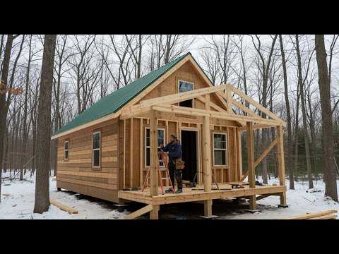 Building a Small Cabin in Harsh Snow Conditions Full