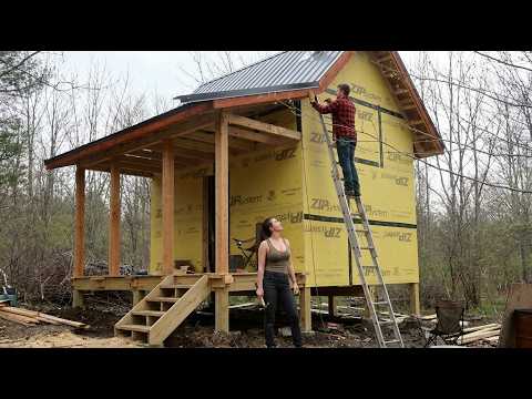 Middle Aged Couple Builds a Beautiful Timber Cabin With
