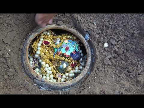 It s really lucky to find underground treasure under the
